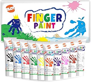 Peinture au doigt lavable non toxique pour les tout-petits, fournitures d'art cadeau