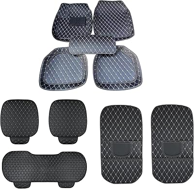 Ensemble intérieur de voiture 10 pièces, ensemble de tapis de sol de voiture