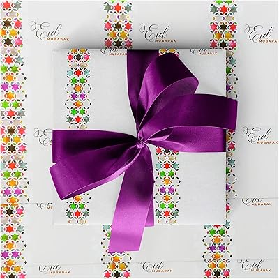 Ensemble de papier d'emballage cadeau coloré de 6 pièces | emballage vacances