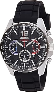 Montre décontractée seiko pour homme, mouvement à quartz japonais, acier inoxydable, bracelet