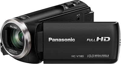Caméscope panasonic hc-v180eb-k avec enregistrement full hd