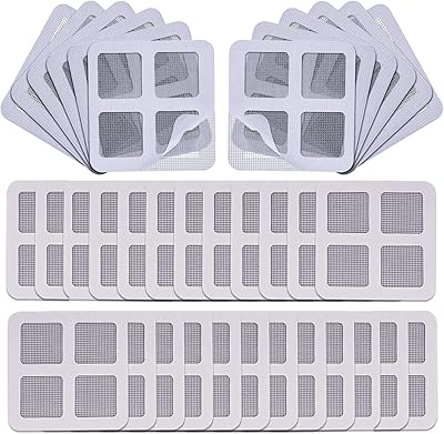 Amzoya kit de réparation de barrière de porte/fenêtre, 15 feuilles de patchs