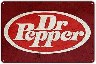 Signe en étain en métal saraheve dr pepper soda pop store publicitaire style