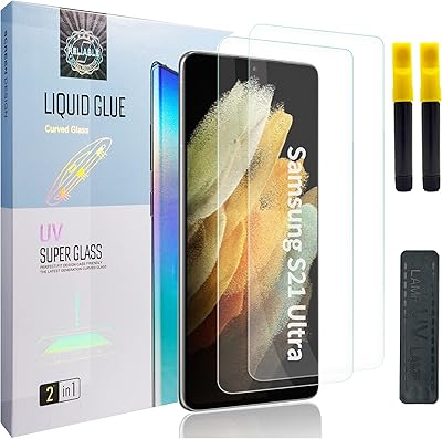 Compatible avec le protecteur d'écran uv samsung s21 plus, [2 en 1] [lampe