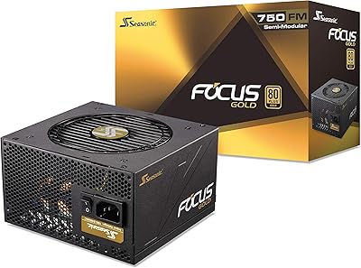 Alimentation seasonic 750 gold ssr-750fm 750w 80+ gold atx12v et eps12v semi-modulaire 7