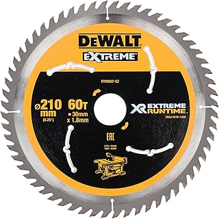 Lame circulaire dewalt xr runtime extreme, 210 x 30 mm, 36 dents /