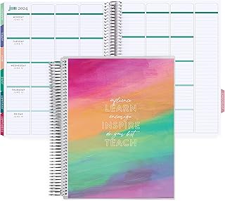 Planificateur de cours scolaire erin condren 2021 août 2022) couverture bright future