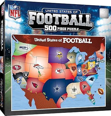 Puzzle masterpieces nfl sports map 500 pièces