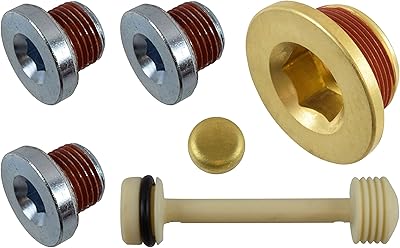 Bloc de liquide de refroidissement moteur et filetage de vidange d'huile ict billet
