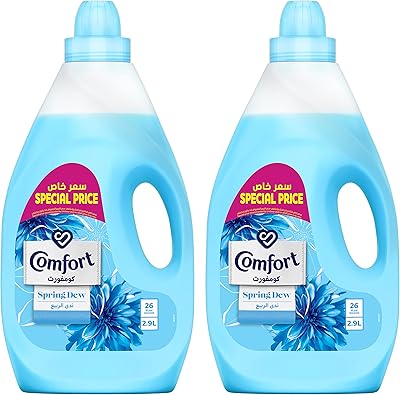 Adoucissant confort parfum rosée printanière 2,9 litres (paquet de 2)