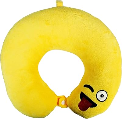Oreiller majin en coton avec motif emoji langue