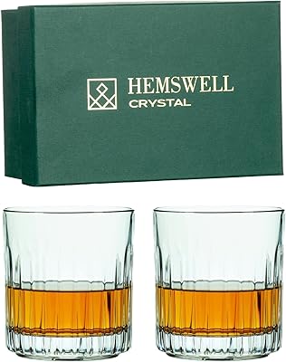 Ensemble de 2 verres à whisky en cristal hemswell verre