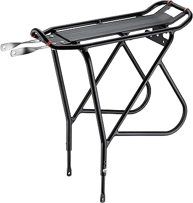 Porte-vélos ibera - porte-vélos avec plaque de garde-boue, monté sur cadre pour charges