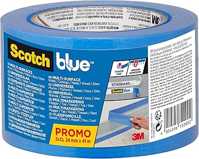 Ruban de recouvrement scotch, ruban de peinture original adapté à diverses surfaces 2090