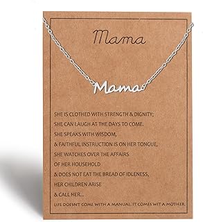 Collier maman pour femme - bijoux maman en argent et or rose