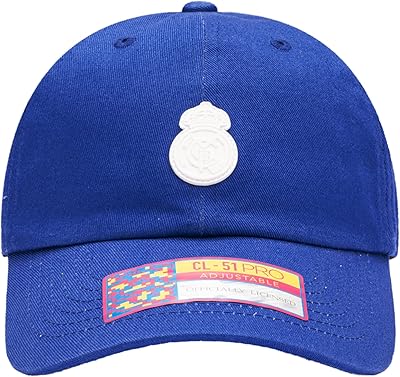 Chapeau/casquette décontracté du real madrid avec un design classique réglable, couleur bleu clair