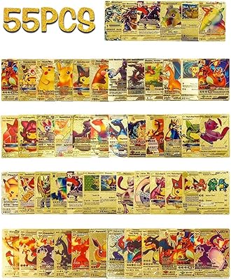 55 cartes tcg foil avec boîte de jeu, parfaites pour les enfants