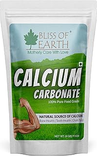 Bliss of earth 4 oz de poudre de carbonate de calcium de qualité