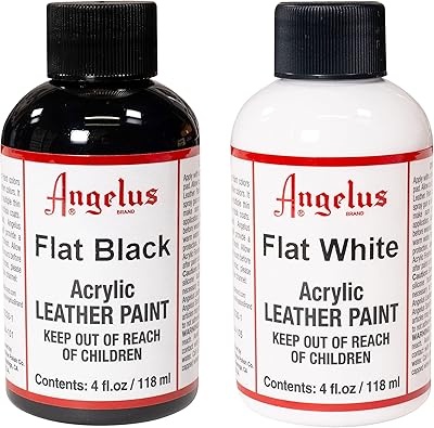 Peinture acrylique imperméable pour cuir de marque inglis 4 oz - noir mat