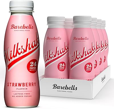 Bouteilles de milkshake protéiné barbles 8 x 330 ml | shake riche