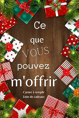 Ce que vous pouvez m'offrir carnet à remplir liste de cadeaux