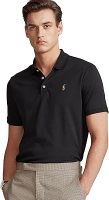 Polo ralph lauren classique à manches courtes doux au toucher pour hommes