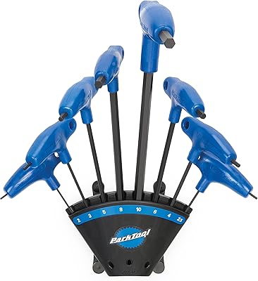 Jeu de clés hexagonales à poignée ph-1.2 park tool avec porte-outils, bleu