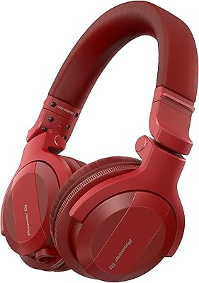 Pioneer dj hdj-cue1bt-r casque dj avec bluetooth, rouge
