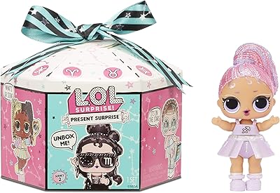 Lol surprise! present series 2 8 surprises bannière à paillettes étoiles, accessoires