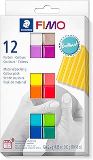 Stedtler fimo 8023 c12-2 pâte à modeler polymère souple - couleurs magnifiques assorties