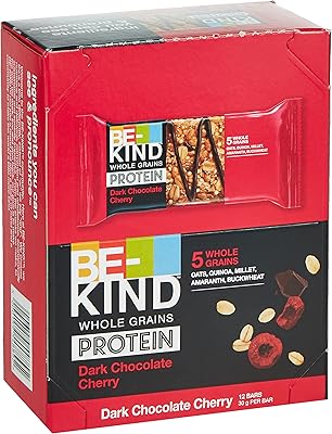 Chocolat noir saveur cerise entière be-kind 12 pièces, 30 g