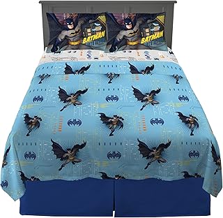 Parure de lit pour bébé en microfibre ultra douce franco, pleine taille, batman