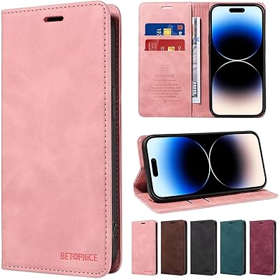 Étui à rabat en cuir avec porte-carte magnétique pour oppo a94 (réseau 4g)