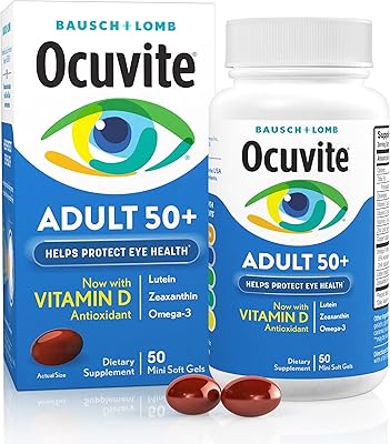 Supplément de vitamines et de minéraux pour les yeux ocuvit, contient du zinc