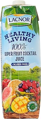 Lacnor healthy living jus de fruit 100 % merveilleux, sans sucre ajouté, 1