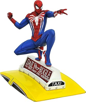 Diamond select toys marvel gallery : spider-man on taxi (version ps4) figurine