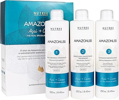 Traitement lissant à la kératine amazonliss pour lisser les cheveux