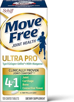 Comprimés de soutien articulaire 4 en 1 move free ultra pro au collagène