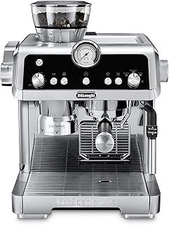 Machine à expresso delonghi avec broyeur à capteur, double système de chauffage, système