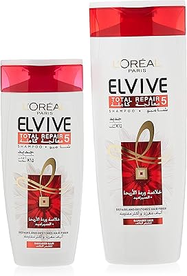 L'oréal shampoing pour tous types de cheveux - 400 ml + 200 ml. Des produits authentiques à prix réduits sur Diaytar Sénégal