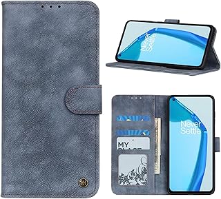 Étui hongxinyu oneplus 9, portefeuille à rabat en cuir pu avec fermoir magnétique