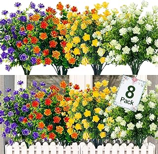 Fleurs artificielles en plastique fleurs de buis résistantes aux uv d'arbustes verts