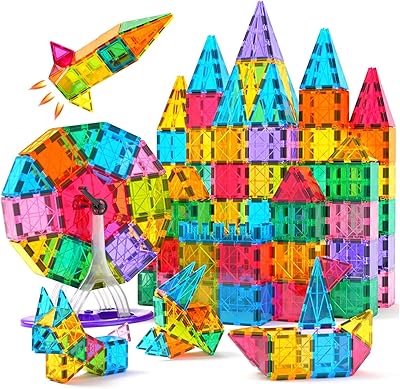 Ensemble de 201 carreaux magnétiques 3d pour enfants, jouets pour tout-petits, jouets
