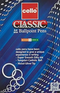 Stylo à bille cello classic 0,7 mm / 0,6 mm, paquet de 50