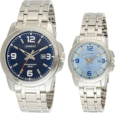 Casio pour unisexe - bracelet analogique en acier inoxydable - mtp/ltp-1314d-2a