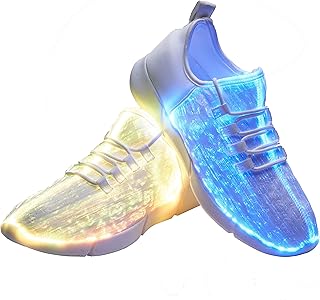 Baskets lumineuses à fibre optique pour femmes et hommes baskets led pour carnaval