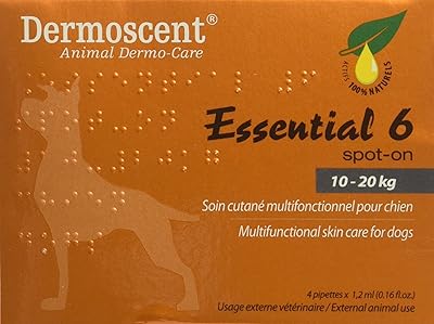 Soin de la peau dermoscent essential 6 spot-on pour chiens de taille moyenne