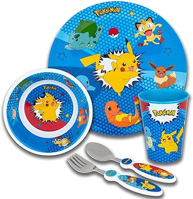 Couverts pour enfants franco cartoon design lot de 5 pièces pokémon