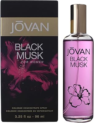 Black musk de jovan pour femme - eau de cologne, 96 ml