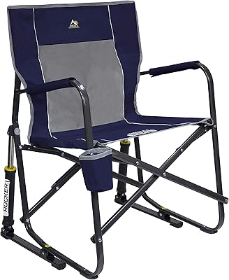 Chaise à bascule de camping portable à bascule gci outdoor freestyle rocker, bleu
